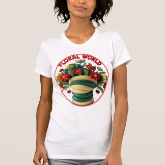 T-shirt féminin mondial floral