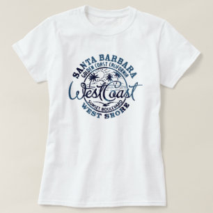 T-shirt féminin Père Noël Barbara West Coast