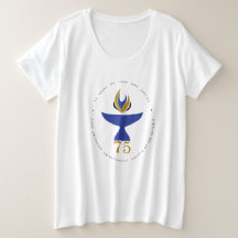 T-shirt féminin plus grand avec logo