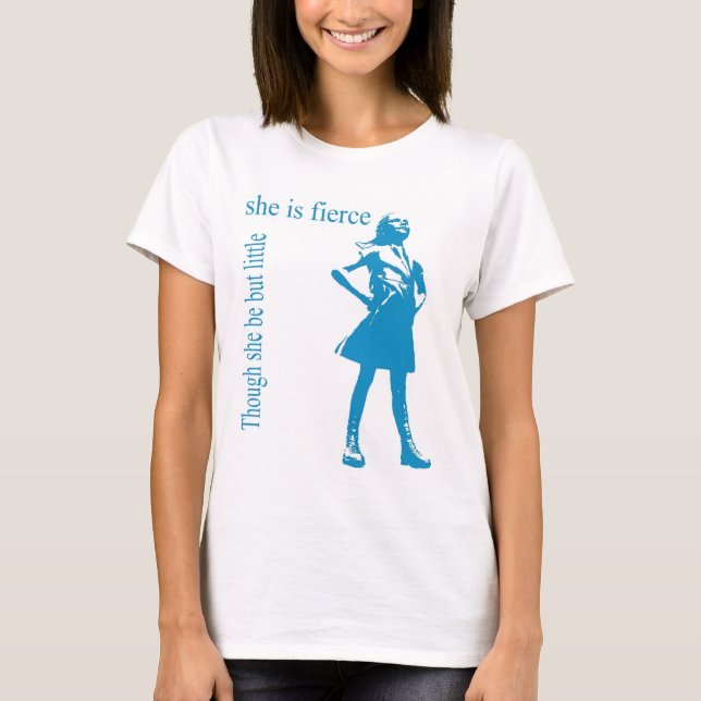 T-shirt féminin sans peur (Devant)