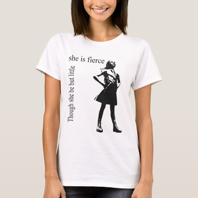 T-shirt féminin sans peur (Devant)