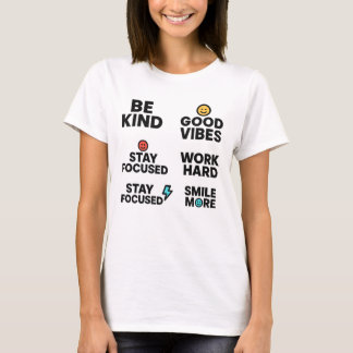 T-shirt féminin - Vibes positives et motivation