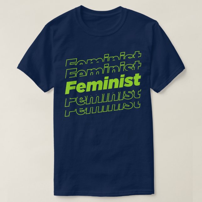 T-shirt Feminist Future Retro Style Feminism 1626  (Design devant)