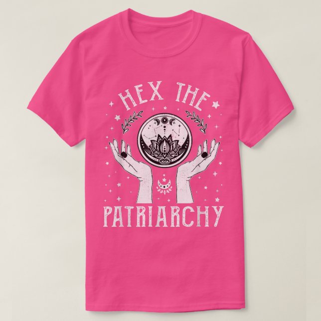 T-shirt Feminist Witch Hex Le Patriarcat Chemise sorcière  (Design devant)