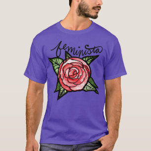 T-shirt Feminista Red Rose Art féministe Féminisme1924