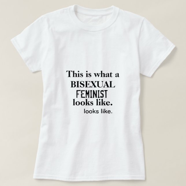 T-shirt féministe bisexuel (Design devant)