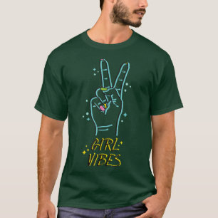 T-shirt Féministe & Féminisme Fille PowerVibes Signe de pa