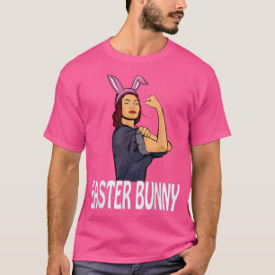 T-shirt Feministe Lapin de Pâques Femme Femme Féminisme Pâ
