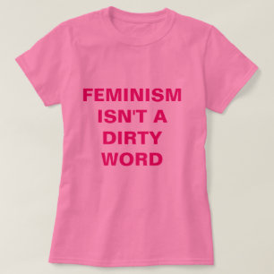 T-shirt féministe rose