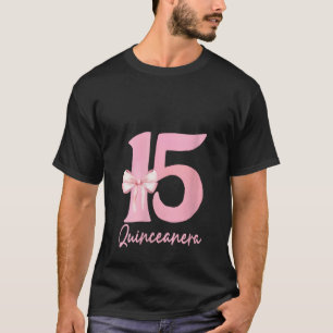 T-shirt Femme 15 ans Anniversaire tenue Mis Quince rose