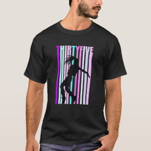 T-shirt Femme 35ème Danse Anniversaire Pour Filles Hiphop 