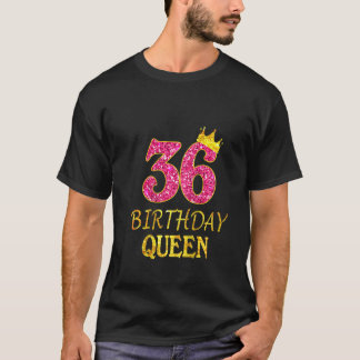 T-shirt Femme 36e anniversaire Queen Girl Tee pendant 36 a