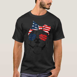 T-shirt Femme 4 juillet Hommes Femmes Pitbull Pit Dog Lo
