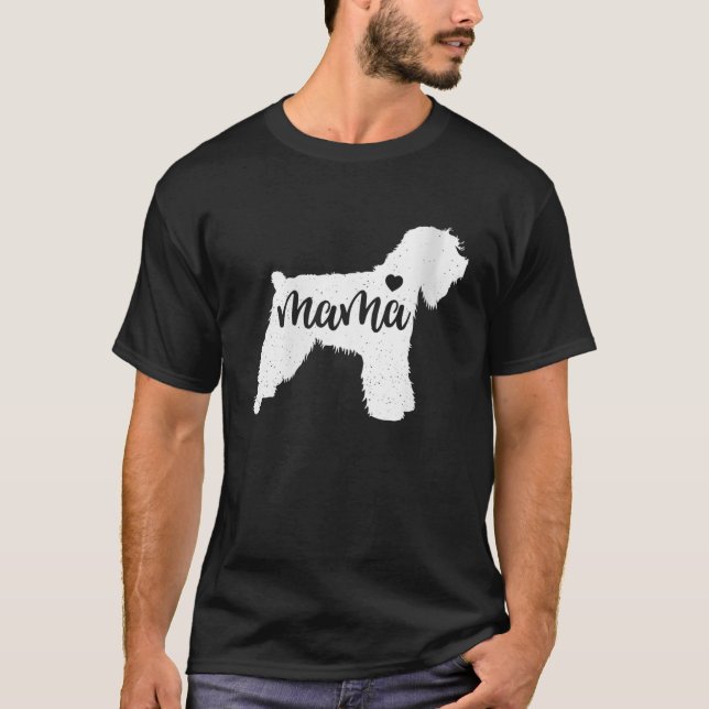 T-shirt Femme à couche molle Roue Terrier Mama Chien Mère (Devant)