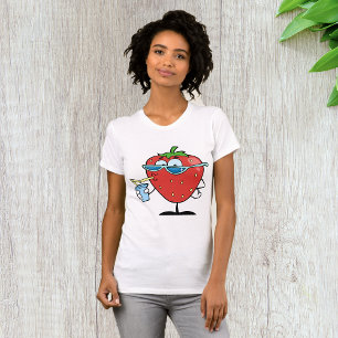 T-shirt femme à la fraise
