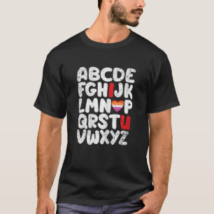 T-shirt Femme Abc I Love You LGBT Q Professeur Lesbian Pri