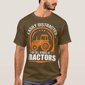 T-shirt Femme Agricole et facilement distrait par toutes s
