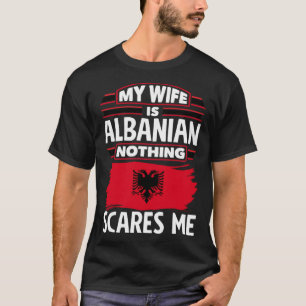 T-shirt Femme albanaise du drapeau albanais
