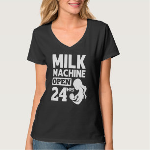 T-shirt Femme Allaitement Nouveau-Né Vapeur De Pompe De La