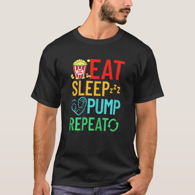 T-shirt Femme Allaitement Nouveau-Né Vapeur De Pompe De La (Devant)