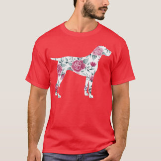 T-shirt Femme Allemande Pointeur courte Silhouette GSP Mam
