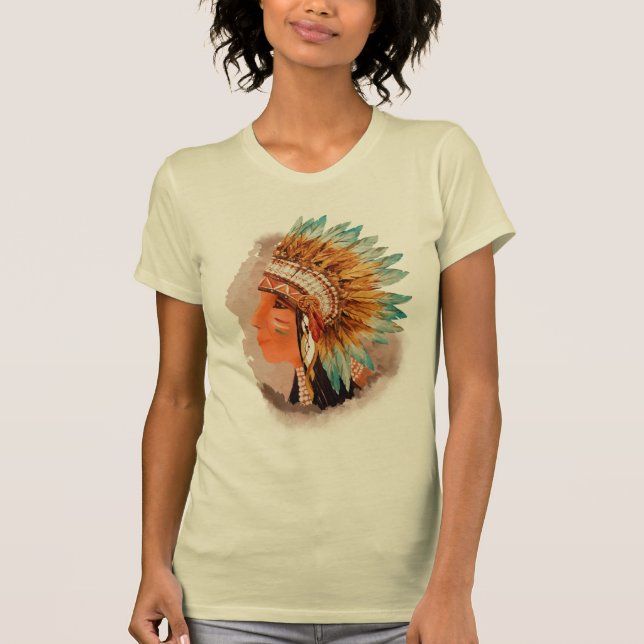 T-shirt femme amérindienne de la Young Indian Shie (Devant)