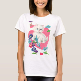 T-shirt femme Amoureux des chats mignonne