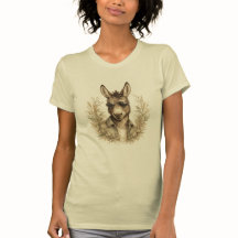 T-Shirt Femme Âne Cool