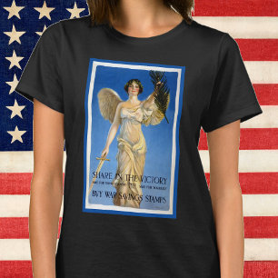 T-shirt Femme ange patriotique vintage, achetez des bons d