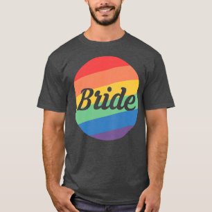 T-shirt Femme Arc-en-ciel Couleurs Mariée LGBT Premium