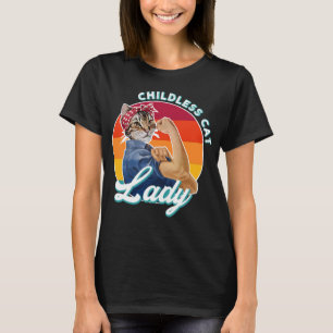 T-shirt Femme au chat sans enfant