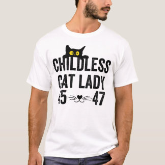 T-shirt Femme au chat sans enfant