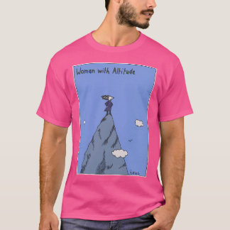 T-shirt Femme Avec Altitude - Couleur Pleine