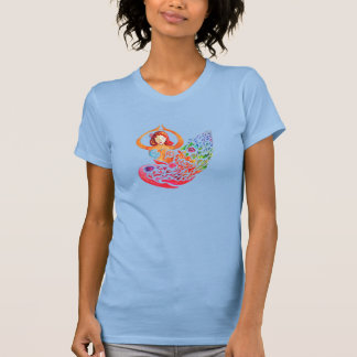 T-Shirt Femme avec Design de Yoga en Méditation Ar