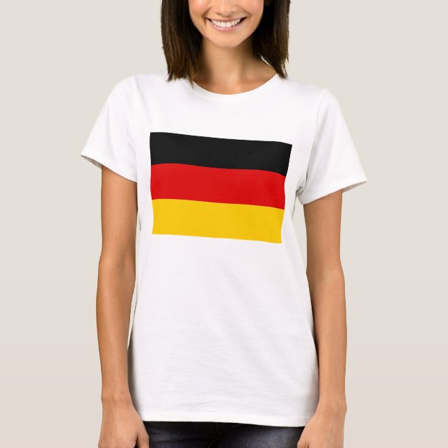 T-shirt femme avec drapeau d'Allemagne (Devant)