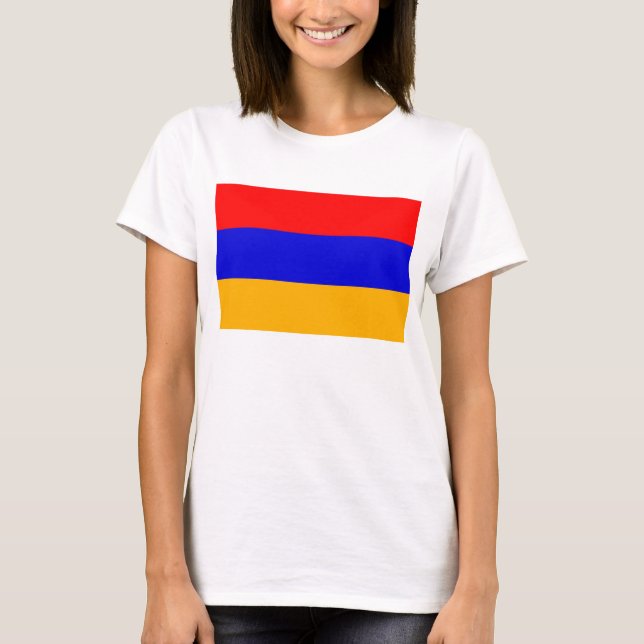 T-shirt femme avec drapeau d'Arménie (Devant)