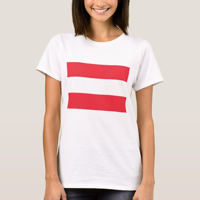 T-shirt femme avec drapeau d'Autriche (Devant)