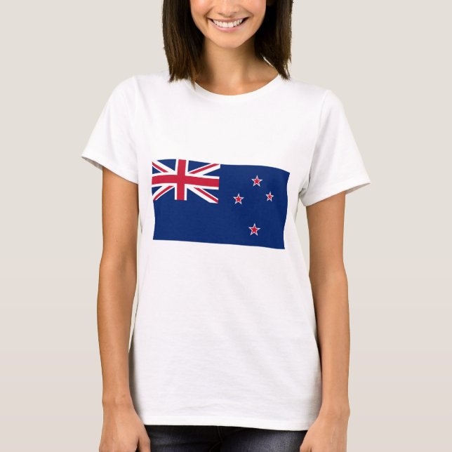 T-shirt femme avec drapeau de la Nouvelle-Zélande (Devant)