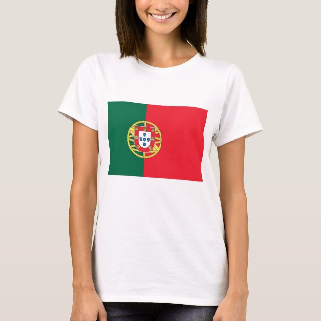T-shirt femme avec drapeau du Portugal (Devant)
