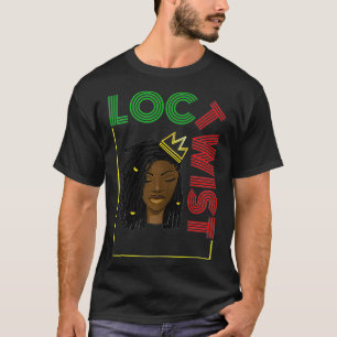 T-shirt Femme avec Loc, Afro Naturel Amour des cheveux, Lo