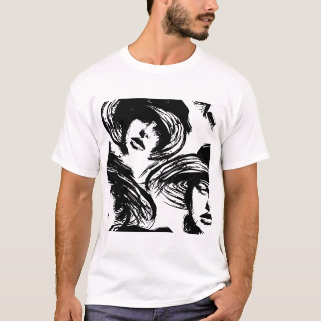 T-shirt Femme avec son casquette (Devant)
