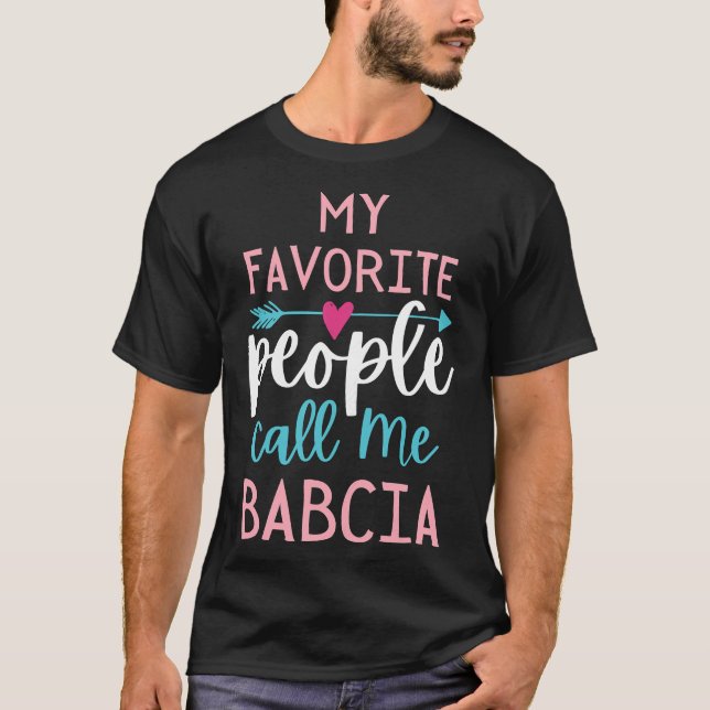 T-shirt Femme Babcia Favori grand-mère polonaise grand-mèr (Devant)