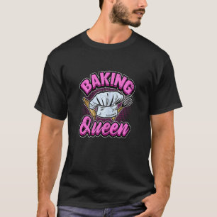 T-shirt Femme Baker Baking Queen Cake Confectionneur Femme