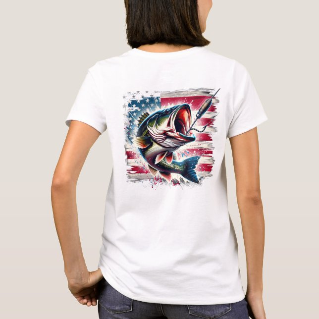 T-shirt femme basse patriotique (Dos)