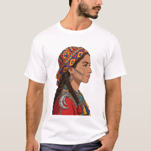 T-shirt Femme berbère amazighe Bijou Tatouage Traditionnel