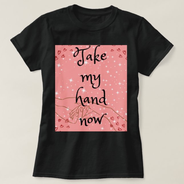 T-shirt femme Black love texto (Design devant)