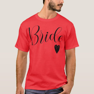 T-shirt Femme Blanc Mariée Fiancée Mariage Robe de Mariée 