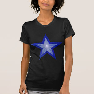 T-shirt femme bleu foncé Star 'deux tons'