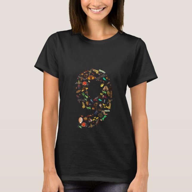 T-shirt Femme Bugs Drôle 9Anniversaire Mignonne 9 Annivers (Devant)