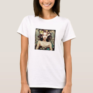 T-shirt Femme calme sous l'eau, œuvre d'art générée par